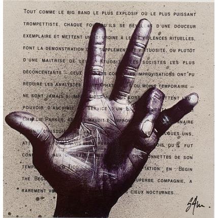 Peinture Miles counts 4 par S4m | Tableau Street Art Acrylique, Carton, Collage, Pastel Scènes de vie