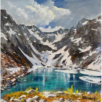 Peinture Lac de Crop par Lallemand Yves | Tableau Figuratif Acrylique, Huile Paysages