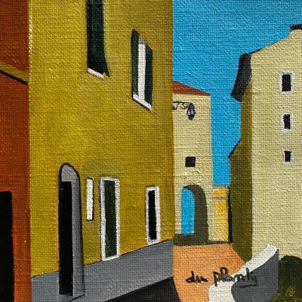 Peinture En Haut par Du Planty Anne | Tableau Figuratif Acrylique Marine, Urbain