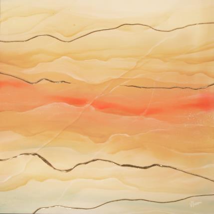 Peinture Crépuscule précieux par Baroni Victor | Tableau Abstrait Acrylique Minimaliste