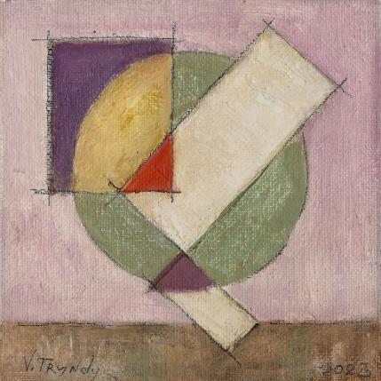 Peinture Circles (4) par Tryndyk Vasily | Tableau Abstrait Huile Minimaliste