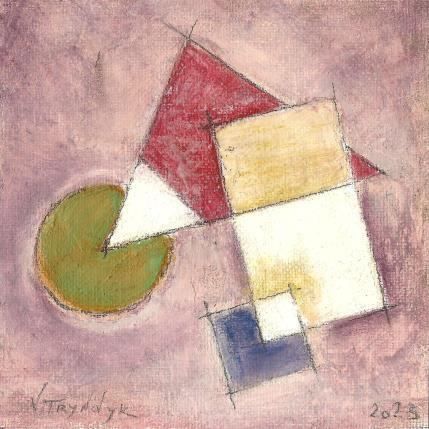 Peinture Not only circles (8) par Tryndyk Vasily | Tableau Abstrait Huile Minimaliste