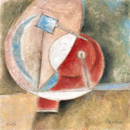 Peinture Circles (10) par Tryndyk Vasily | Tableau Abstrait Huile Minimaliste