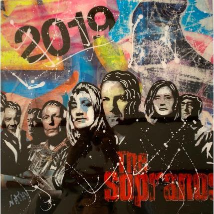 Peinture SOPRANOS  par Nathy | Tableau Pop-art Acrylique Icones Pop