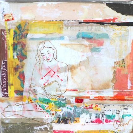 Peinture LE BRUIT DE LA MER par Sablyne | Tableau Figuratif Acrylique scènes de vie