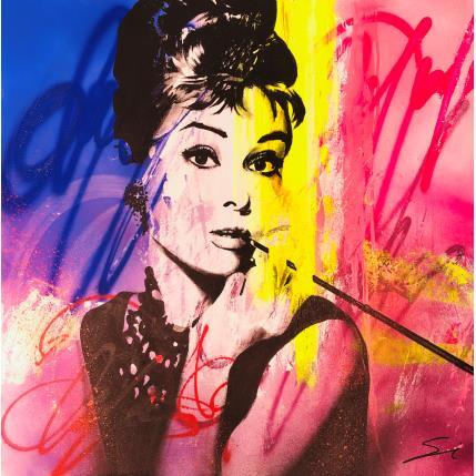 Peinture AUDREY par Mestres Sergi | Tableau Pop-art Acrylique Icones Pop