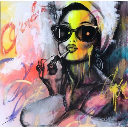 Painting MAKE UP AUDREY by Mestres Sergi | Painting Pop-art Pop icons