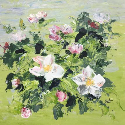 Peinture Rêve de Printemps par Rey Ewa | Tableau Figuratif Acrylique Paysages