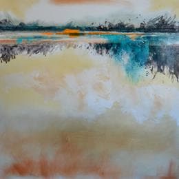 Pintura Abstraction 3976 por Hévin Christian | Pintura Abstract Minimalist