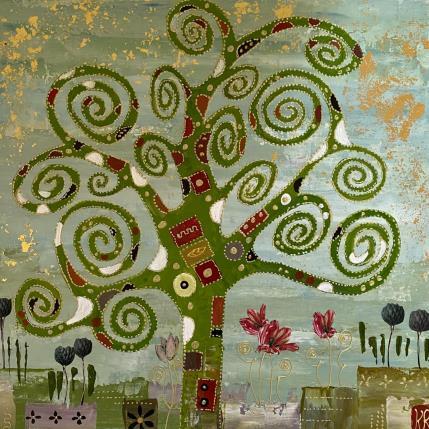 Peinture The breath of life par Romanelli Karine | Tableau Figuratif Collage Paysages, Scènes de vie