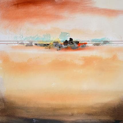 Peinture Abstraction 5610 par Hévin Christian | Tableau Abstrait minimaliste