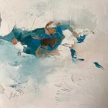 Gemälde fragile est la terre von Dumontier Nathalie | Gemälde Abstrakt Öl Minimalistisch