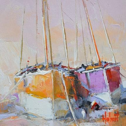 Peinture Echoués par Hébert Franck | Tableau Figuratif Huile Marine