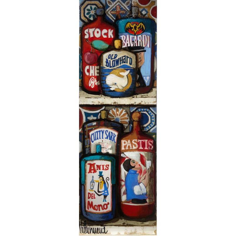 Peinture Bodega par Villanueva Puigdelliura Natalia | Tableau Figuratif Huile Natures mortes