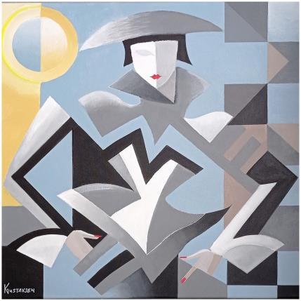 Painting Attitude by Gustavsen Karl | Painting Subject matter Acrylic Life style