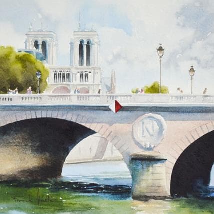 Peinture N° 215 par Hérété Franck | Tableau Figuratif Aquarelle Urbain