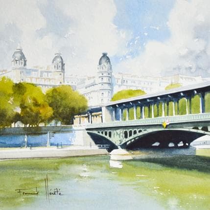 Peinture N° 212 par Hérété Franck | Tableau Figuratif Aquarelle Urbain