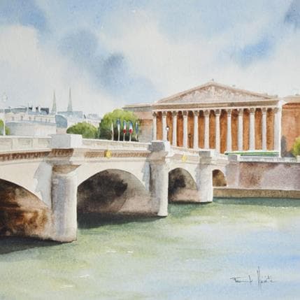 Peinture N° 31 par Hérété Franck | Tableau Figuratif Aquarelle Urbain
