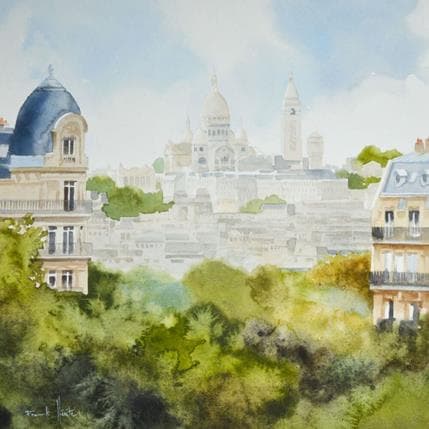 Peinture N° 46 par Hérété Franck | Tableau Figuratif Aquarelle Urbain