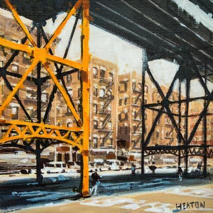 Peinture Unoerneath the highrise par Heaton Rudyard | Tableau Figuratif Acrylique, Huile Urbain