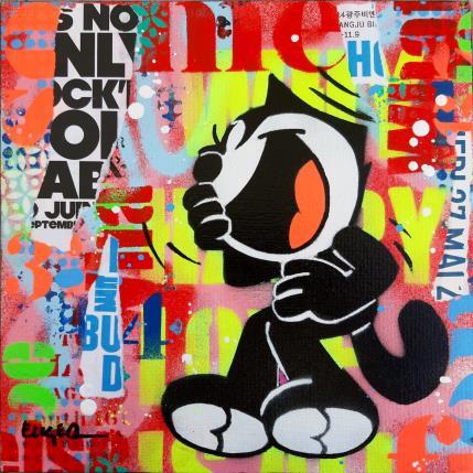 Peinture IT'S NOT ONLY ROCK'N'ROLL BABY par Euger Philippe | Tableau Pop-art Acrylique, Collage, Graffiti Icones Pop