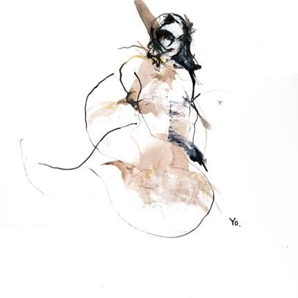 Peinture Notre secret par YO | Tableau Figuratif Nu