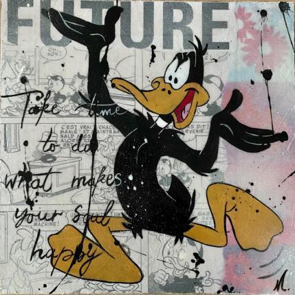 Peinture DAFFY Happy par Marie G.  | Tableau Pop-art Acrylique Icones Pop