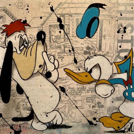 Peinture Tais toi ! par Marie G.  | Tableau Pop-art Acrylique Icones Pop