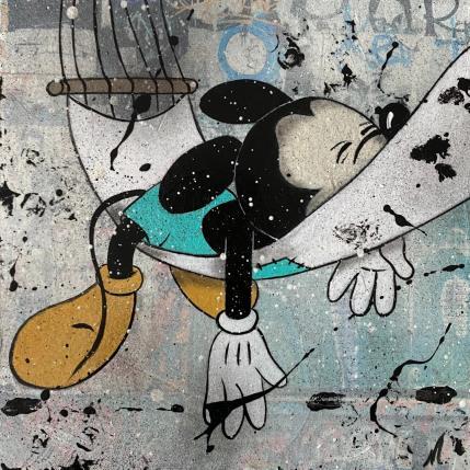 Peinture Sieste en cours ! par Marie G.  | Tableau Pop-art Acrylique Icones Pop