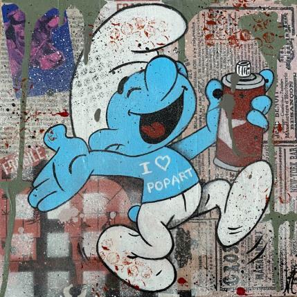 Peinture Love POPART par Marie G.  | Tableau Pop-art Acrylique Icones Pop