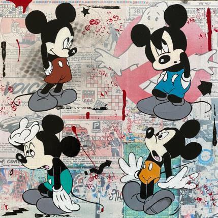 Peinture Mickey dans tous ses états par Marie G.  | Tableau Pop-art Acrylique Icones Pop