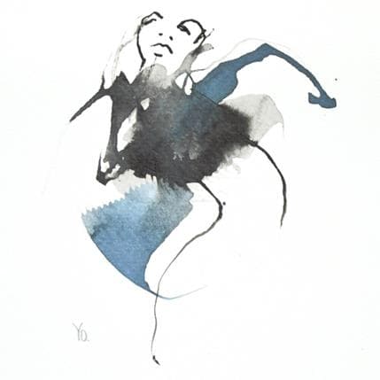 Peinture Installe toi dans mon corps par YO | Tableau Figuratif Nu