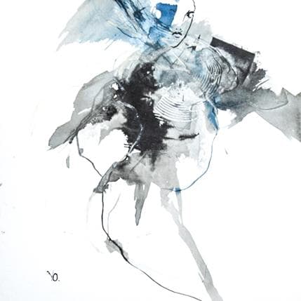 Peinture Tu hantes mes jours par YO | Tableau Figuratif Nu