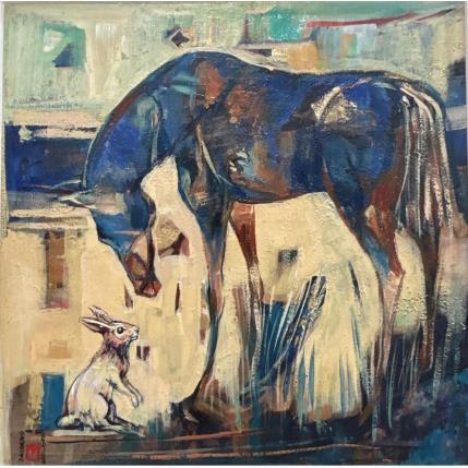 Peinture le bonheur par Machi | Tableau Figuratif Acrylique, Huile Scènes de vie