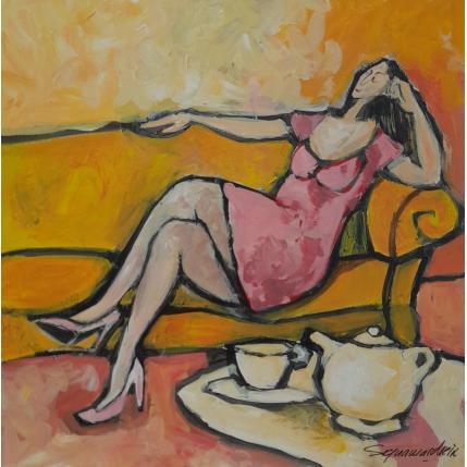 Peinture infusion et reflexion par Signamarcheix Bernard | Tableau Figuratif Acrylique, Encre Scènes de vie