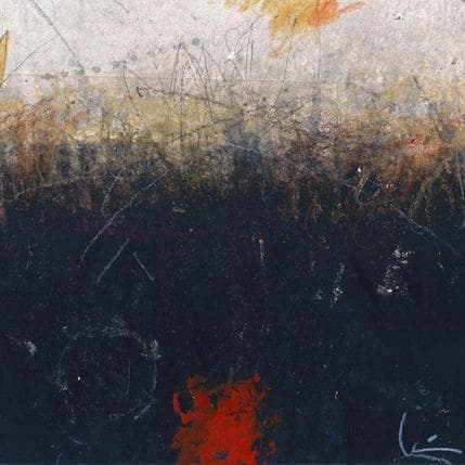 Peinture Dos luces par Jiménez Conesa Francisco | Tableau Abstrait Acrylique Minimaliste