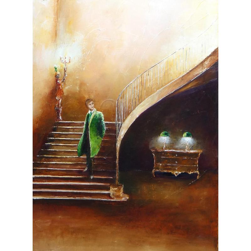 Peinture Faut-il l'arroser ? par Vinnie | Tableau Figuratif Huile scènes de vie