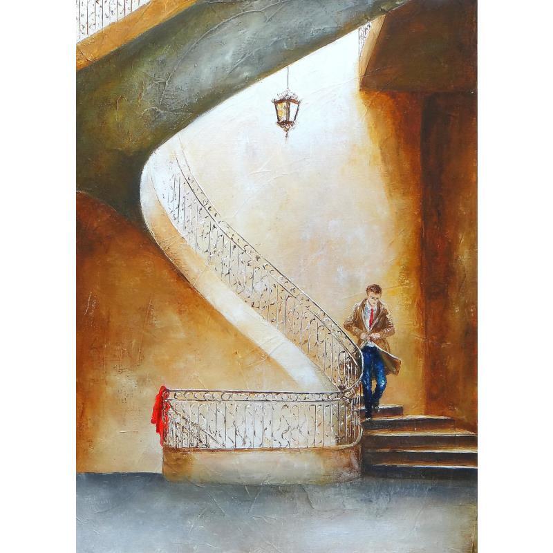 Painting Rive gauche by Vinnie | Painting Figurative Oil Life style