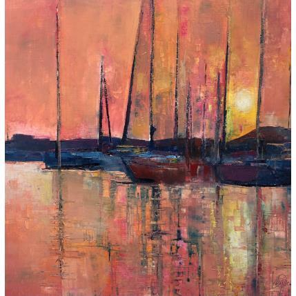 Peinture Dans le vieux port par Levesque Emmanuelle | Tableau Figuratif Huile Marine