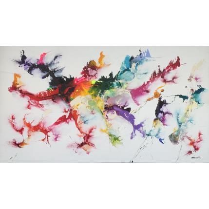 Peinture Pour elle ! par Zdzieblo Thierry | Tableau Abstrait Acrylique minimaliste