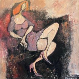 Painting En fin de journée by Signamarcheix Bernard | Painting Figurative Oil Life style