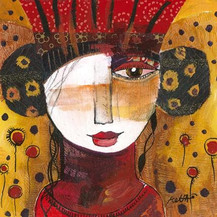 Peinture Le soleil de la musique par Ketfa Laure | Tableau Art Singulier Acrylique Portraits