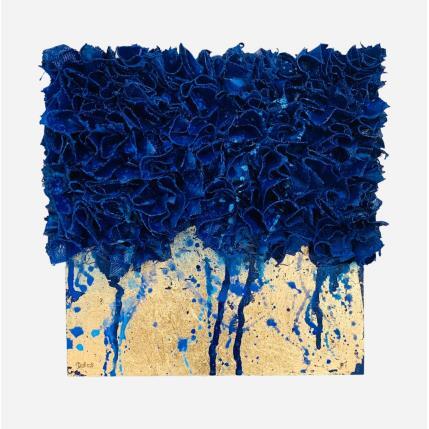 Peinture At Midnight par Dalloz Julie | Tableau Matiérisme Bois, Graffiti, Textile, Upcycling Minimaliste