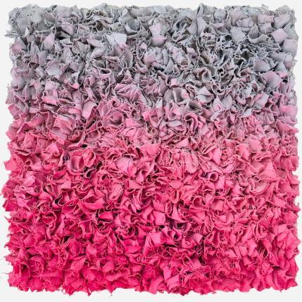 Peinture An evening in winter par Dalloz Julie | Tableau Matiérisme Bois, Graffiti, Textile, Upcycling Minimaliste