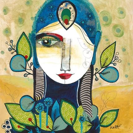 Peinture Trouver sa place par Ketfa Laure | Tableau Art Singulier Acrylique Portraits