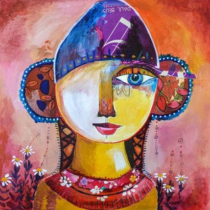 Peinture Chaque nuit par Ketfa Laure | Tableau Art Singulier Acrylique Portraits