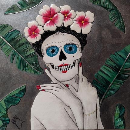 Peinture Stike a pos par Geiry | Tableau Matiérisme Portraits