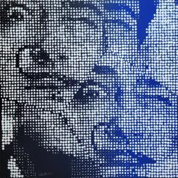 Painting Dali Tripolaire  by Wawapod | Painting Surrealism Acrylic, Posca Pop icons, Portrait