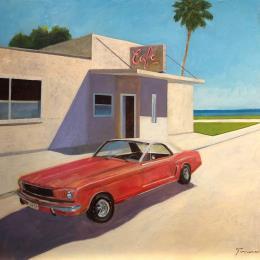 Peinture Californie par Foucras François | Tableau Figuratif Acrylique Architecture, Paysages