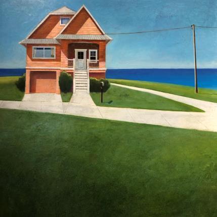 Peinture Le refuge par Foucras François | Tableau Figuratif Acrylique Architecture, Paysages, scènes de vie